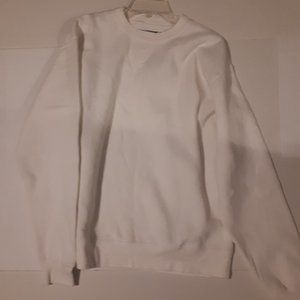Big Cotton NWT 75 % Cotton Sweatshirt Size: L white